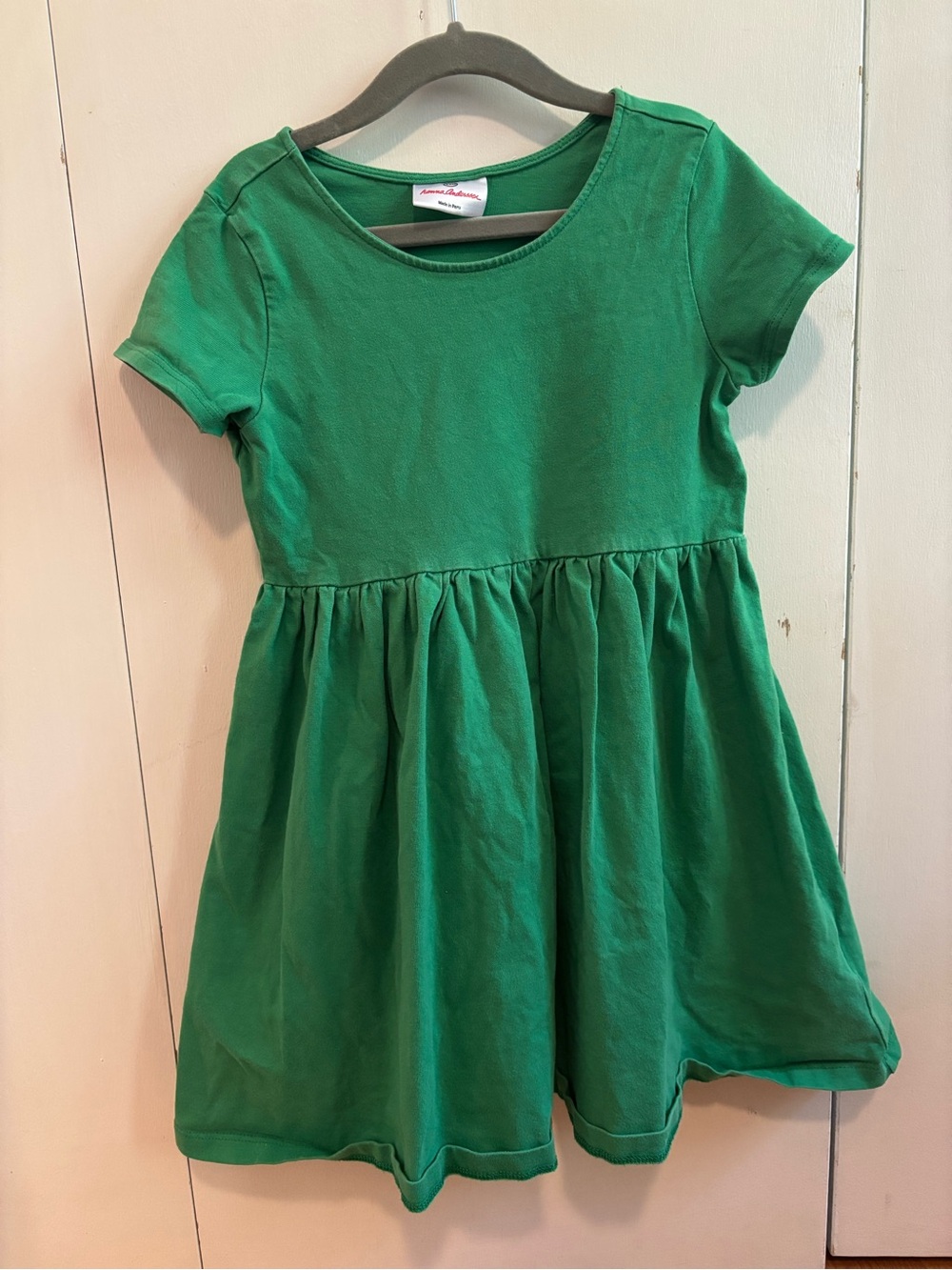 Hanna Andersson Emerald Green Short Sleeve Knit Dress